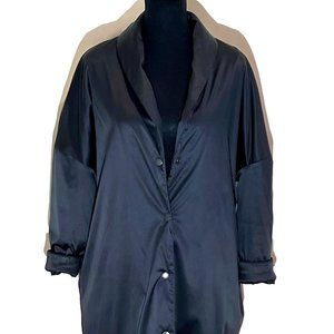 Derek Lam IOC Women’s Uptown Satin Oversized Snap Button Coat